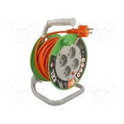 W-97041 Extension lead; 3G1mm2; 10m; PVC; orange; Sockets no: 4; reel; 10A 2lPyXQ89eoSh7oobgHmj8_l9e94rlcehMufKSyvXMaQ