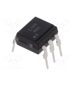 4N25 Optocoupler; THT; Ch: 1; OUT: transistor; Uinsul: 2.5kV; Uce: 30V fd9RGnG2UmZmgcfJUdhHcdwTJtJrhJK4EeP9HJxWLkc