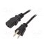 6009.1214 Cable; 3x18AWG; IEC C13 female,NEMA 5-15 (B) plug; PVC; 2m; black cUHVLHgddraM2onFlGhCf2mXgI1iNyB5K458boQGodQ