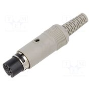 930149517 MAK 30 S Connector: DIN; plug; female; PIN: 3; 180°; straight; for cable; grey 0DjcUSw43r3FiFSh8ICLsBKqQYR4Qs8smBo89TwgJN0
