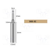 900-3C Tip; hoof; 3mm; for soldering station Z8XzBte4G_uKgL7oJGCwJSc1hmFfuNrPObLzxPXnLYw