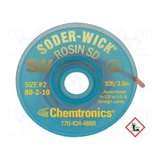 SW80-2-10 Tape: desoldering; halide-free,rosin,ROL0; W: 1.5mm; L: 3m; ESD WSn2JCJU1J7TLvqcpV5q78d9queedrthg3bNF-Du0wQ