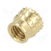 300113369 Threaded insert; brass; M5; BN 37885; L: 6.6mm; for plastic ErRhu5v7qcoxAx7uZ1mqWrvGS4uIWTEGMfqkC3RCKI8