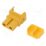 XT30ULW-F Connector: DC supply; plug; female; XT30; 15A; 500V; PIN: 2; yellow XIg0v86FKgz-XHYYD0ytfncj83DsCTBNb59LJrpVw-k