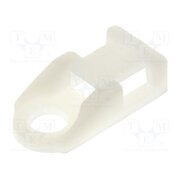 FIX-TH-1 Holder; screw; polyamide; natural; Tie width: 5mm; Ht: 4.9mm QhHA4O5mOTgdTOcLna7w3tF6rtUIeR_dYh7bCjVDoZM