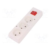 5907570001428 Connector: AC supply; female; splitter; 2P; 250VAC; 16A; white; IP20 iznf8J4RH7jdaqSHUAaxwRBPWVj8PngtG1WGTmx5Vhs