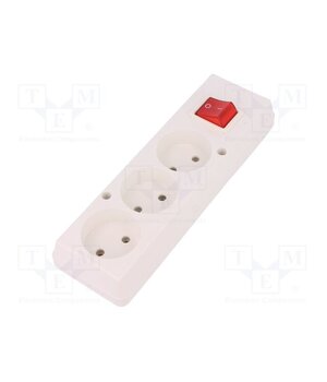 5907570001428 Connector: AC supply; female; splitter; 2P; 250VAC; 16A; white; IP20 iznf8J4RH7jdaqSHUAaxwRBPWVj8PngtG1WGTmx5Vhs