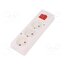 5907570001428 Connector: AC supply; female; splitter; 2P; 250VAC; 16A; white; IP20 iznf8J4RH7jdaqSHUAaxwRBPWVj8PngtG1WGTmx5Vhs