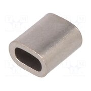 TZ-2 Ferrule; copper; for rope; Ørope: 2mm; L: 9.3mm; nickel rGSxa9UMrjRx69azLQeNttq5mgaoLcjZfFeNEuWcBL0