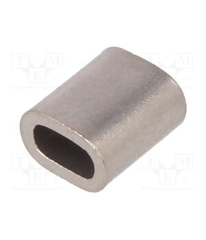 TZ-2 Ferrule; copper; for rope; Ørope: 2mm; L: 9.3mm; nickel rGSxa9UMrjRx69azLQeNttq5mgaoLcjZfFeNEuWcBL0