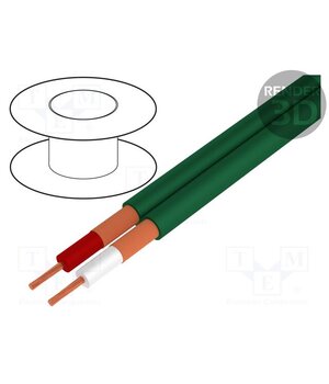 C121 GREEN Wire: microphone cable; 2x0.25mm2; green; OFC; -15÷70°C bkNABBpRa_lPy9iPlwfesnE2P5kMKLXqyadVNl8Xt_k