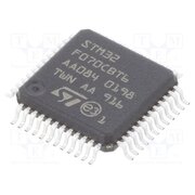STM32F070CBT6 IC: STM32 ARM microcontroller; 48MHz; LQFP48; 2.4÷3.6VDC; STM32F0 Q_-GRBluVeRdGw4x26FsNFN8IBwx9aGyvA62m8tDgtA