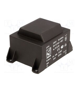 BV EI 601 1067 Transformer: encapsulated; 20VA; 230VAC; 24V; 834mA; PCB; BVEI yNHE8C5NaCmIoLvcfYgMMWAVh6BeJsyyYa-OgwR7J5Q