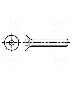 B6X20/BN616 Screw; M6x20; 1; Head: countersunk; hex key; HEX 4mm; DIN 7991 ax8y_56AW46oG6_gnSDRn3Bg52so5MlsvMubHHXGYSo