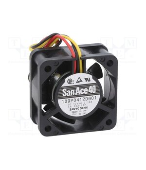 109P0412D601 Fan: DC; axial; 12VDC; 40x40x20mm; 18.6m3/h; 42dBA; ball; 11000rpm Zi_uCFxSlZEj9DbQOZznXv6rkZD91V1AaUN1NDEZYw8