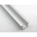 PROFILIS LED juostoms AL 12x22(16)mm 1m, PDS4-K Aluminium anoduotas