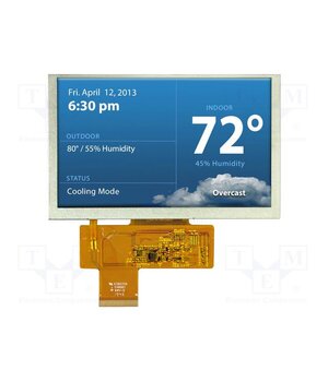 NHD-5.0-800480TF-ATXL# Display: TFT; 5"; 800x400; Illumin: LED; Dim: 120.7x75.8x3.1mm; RGB PRgcrF_knZ69Ju4SC582ployYWZLrXM4VbizF7-8BOg