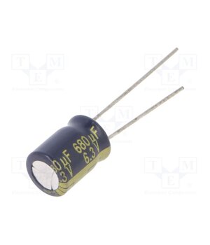 EEUFK0J681 Capacitor: electrolytic; low ESR; THT; 680uF; 6.3VDC; Ø8x11.5mm xmuG09dpkWcdMZWjcT5meYXgYCgrBircS8FjWsGRkZ4