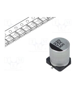 EEHZK1V221UP Capacitor: hybrid; 220uF; 35VDC; SMD; ESR: 27mΩ; ZKU; ±20%; Ø8x10.2mm bMoFvXG0qX0yzc0epsMyElegzD6aH3EMspIiTk72RDE