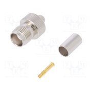 J01011A0044 Connector: TNC; plug; female; straight; 50Ω; crimped; for cable 2zq8QRX12IxudDaXSCAukogN3w3I0REiPkmapMXHcpw