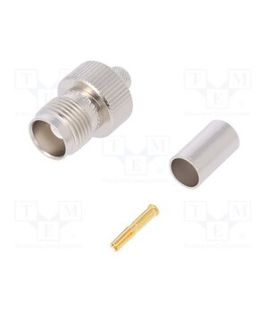 J01011A0044 Connector: TNC; plug; female; straight; 50Ω; crimped; for cable 2zq8QRX12IxudDaXSCAukogN3w3I0REiPkmapMXHcpw