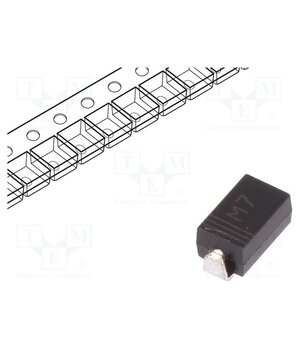 M7 Diode: rectifying; SMD; 1kV; 1A; SMAJ; Ufmax: 1.1V; Ifsm: 30A o4OrqCo3QSNZFyP7fy6HMpMLb9Qm-QnEZo-ml0umwh4