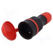 W-97978 Connector: AC supply; female; socket; 2P+PE; 250VAC; 16A; for cable MUdjHPKzLRgUYN3dkw9gSi1h30ultZ7ZpvB9Htmdhqw
