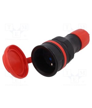 W-97978 Connector: AC supply; female; socket; 2P+PE; 250VAC; 16A; for cable MUdjHPKzLRgUYN3dkw9gSi1h30ultZ7ZpvB9Htmdhqw