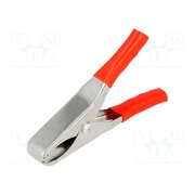 CRCLRE-06 Crocodile clip; 15A; Grip capac: max.19mm; Overall len: 65mm; red tAf2Q2dfbyU3myAG3pr4h1kgxSeIh1KZDIDufpKNwOU
