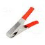CRCLRE-06 Crocodile clip; 15A; Grip capac: max.19mm; Overall len: 65mm; red tAf2Q2dfbyU3myAG3pr4h1kgxSeIh1KZDIDufpKNwOU