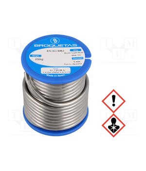 BROFIL 60 B2.1 3.0MM 250G Tin; lead-based; Sn60Pb40; 3mm; 0.25kg; reel; 183÷190°C; Flux: SW26 cZ11acRHBCxuP0Vqz7LPpVVdoDkkceqOjKQ4t2SvCOA