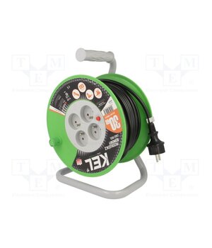 W-97371 Extension lead; 3G1.5mm2; 30m; PVC; black; Sockets no: 4; reel; 16A IjCdHtjrwfFgbcwxrpT1TJxX-GNYiWWM5Y9i04Ixtew