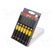 10225 Kit: screwdrivers; precision; Phillips,slot,Torx®; plastic box FXOcl55wO_rlrrIHC68D7Tarql7Ie4Du99e3mEPKNr0