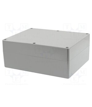 1554YAGY Enclosure: multipurpose; X: 240mm; Y: 300mm; Z: 120mm; 1554; ABS; grey 4bpdCLqMMVqyWsu64BSxWqoFFjZtPSOrTWF0ybtoxQM