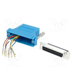 DA25-SMJ8-B-K Transition: adapter; D-Sub 25pin female,RJ45 socket; blue 7yV-fI3mrqkgowzOJFVo2CgPVqCNIF3Oa5uRUrjWrFY