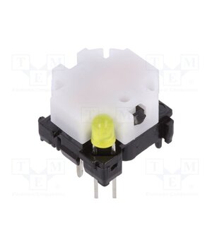 6425.4121 Switch: keypad; Pos: 2; SPST-NO; 0.1A/28VDC; white; LED; yellow; THT jf_9pzIBV5MUgBScxNMcotcBIA21vM_-T0bb9y87AuY