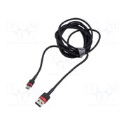 CATKLF-U91 Cable; High Speed,USB 2.0; USB A plug,USB C plug; 3m; black; 2A zBzlPYAXD0Boxs_PP8vfMafnxd4zGaaISgnVpdM08ow