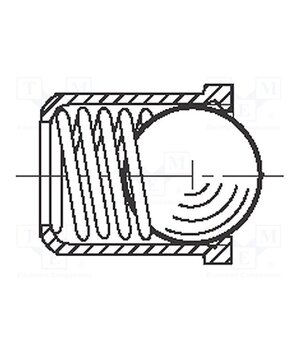 1550756 Ball latch; A2 stainless steel; BN 13376; L: 6mm; Ømount.hole: 5mm sM3Ol07Vm7-4Y0dv6yw_5TBIalh1W_NqGJbm25j95lE
