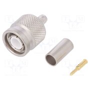 J01010L2255 Connector: TNC; plug; male; straight; 50Ω; crimped; for cable ZscztXKjtoyw1XNCzNANCydYLnkCFz59zMYg7I536ck