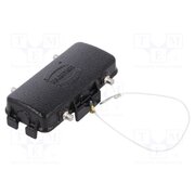 09307165425 Protection cover; size 16B; cord; Han® B; for double latch; black HC3IsiN8lQRnoFl5bgltBB0hDEEBe3RRHkV5cQQmapk