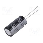 EEUED2G220 Capacitor: electrolytic; THT; 22uF; 400VDC; Ø12.5x25mm; Pitch: 5mm Fx88bajBkNMS4K7s-jOMJaEcEyMxBHaLwwKwMSGRtaA