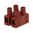 BM 93FS2 Connector: terminal block; 400V; with wire protector; brown; 4mm2 fsdFUE3J9qXfOBjGKwlyJjqK6zDYEeOO7WGLmrunkfY