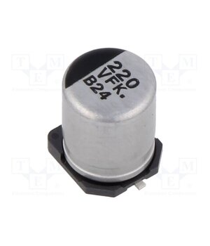 EEEFK1V221AP Capacitor: electrolytic; low ESR; SMD; 220uF; 35VDC; Ø8x10.2mm 9JKQKquBmjWlcqhOMknPk18lklBvxxRUtsZsCIcKt2E