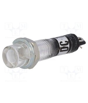 NI-2FWH-12V Indicator: with neon lamp; recessed; white; 12VAC; Cutout: Ø7.5mm ucsOcxEeEKiNVWtZJANxWI5lhJctKZ7CLSAXH08EpH4