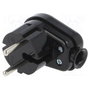 WT-16 K2 CZ Connector: AC supply; male; plug; 2P; 250VAC; 16A; black; for cable 3Xguw_XOSnBDm1XieETqDmTJABq41wtzKFFqTPiGDmM