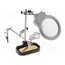 LUP-STAND-1 PCB holder with magnifying glass; Ø90mm; third hand Q4S3ytJaGCwbsiaqkxUtAHNw6nORSp-OSQzuhTS7ewE