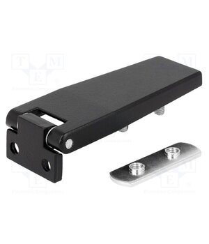 3.ZN110 RAL-9005 Hinge; L: 85mm; zinc and aluminium alloy; black; H: 34mm j9jwh7mfcthFan89kKEPsZeUQzdi45an3KyviSgCgk8