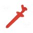 66.9474-22 Clip-on probe; crocodile; 16A; red; Contacts: brass; 1kV; 4mm IZBwVXr64tXUMrF6XUTCGxb8ZZzSiIe0LBmqyfSI04Q