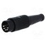 611-0500 Connector: DIN; plug; male; PIN: 5; 180°; straight; for cable; 34V; 2A LtDZNfGo9kK1GNPnEGBgnAOBEJS3c502TP9UOx3JUyA
