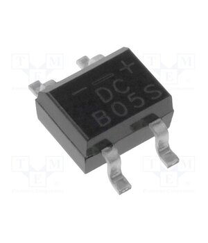 B05S Bridge rectifier: single-phase; 50V; If: 0.5A; Ifsm: 30A; DB-1MS shhBlU1JWTt_vrSbUBUNBz3DK5Bvw9fwWTOR69dKL0w